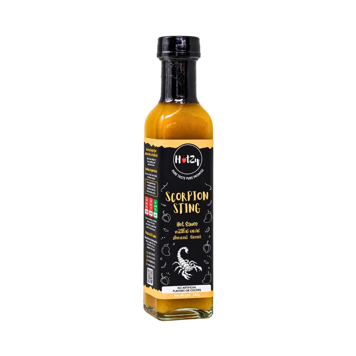 Hotzy Scorpion Sting mango hot sauce 285g glass bottle