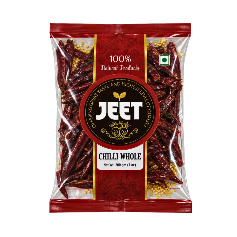 JEET Whole Dried Chilli 200 g pouch — front of pack