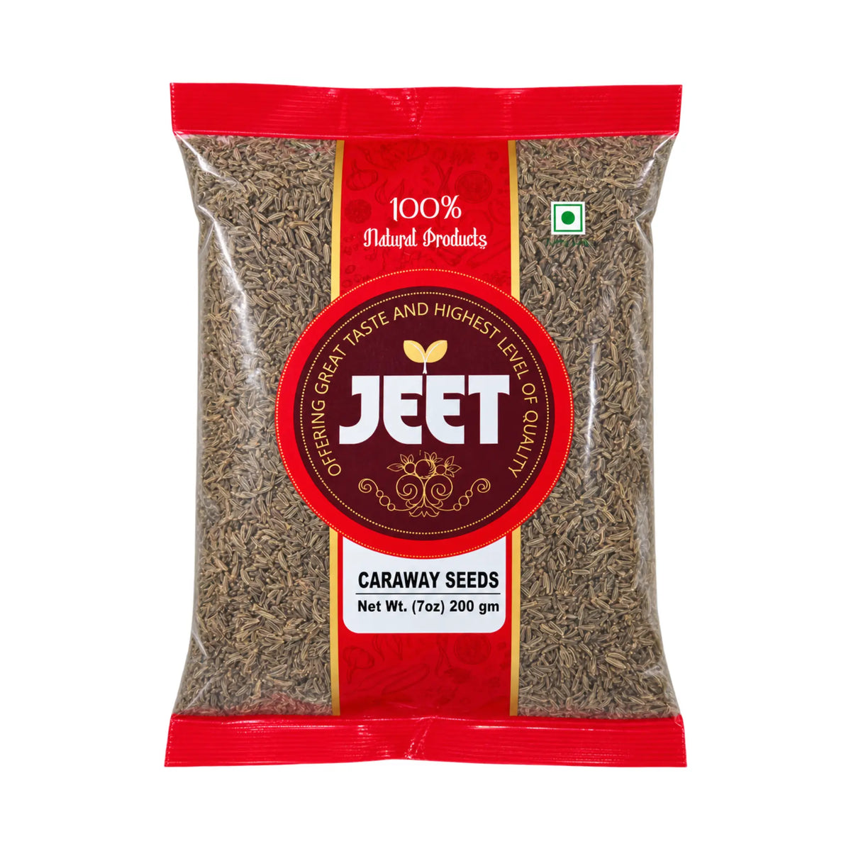 JEET Caraway Seeds 200 g (7 oz) pouch, front
