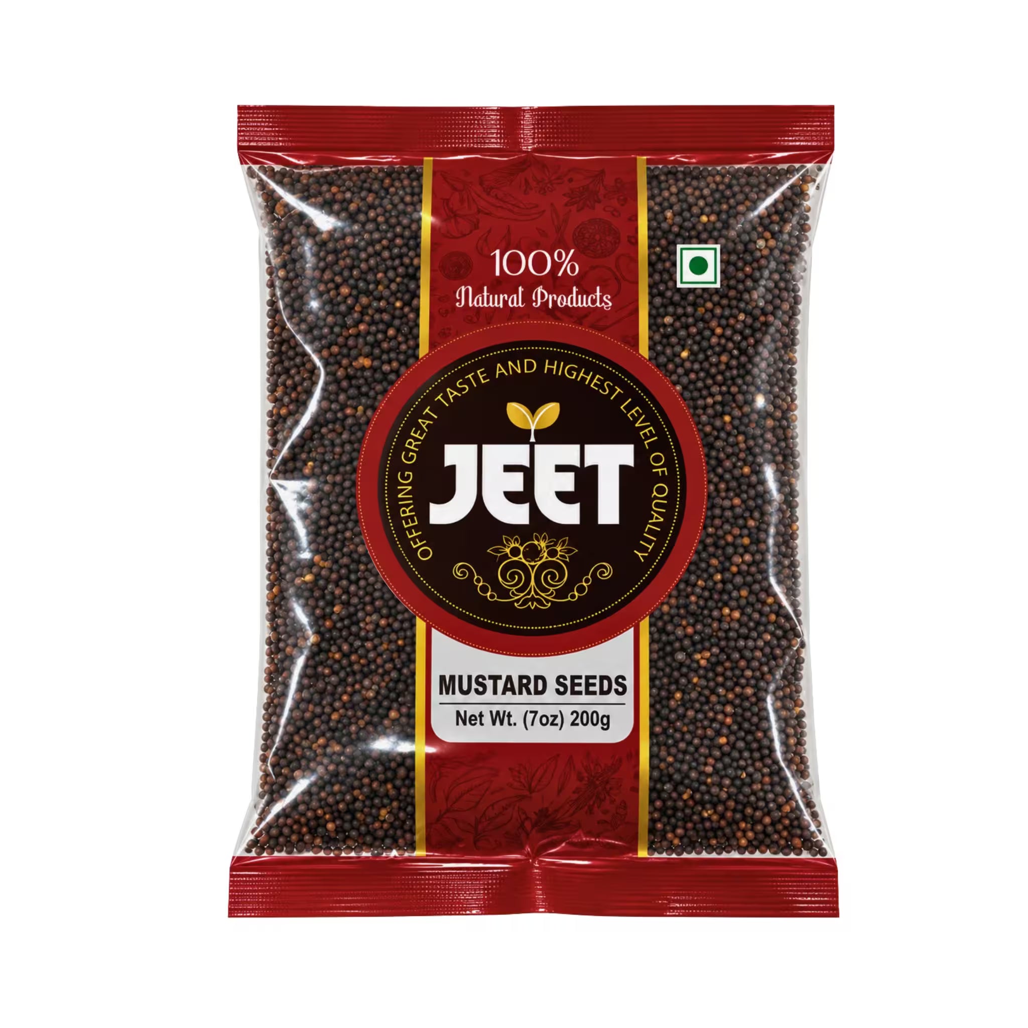 JEET Mustard Seeds 200 g pouch — front of pack