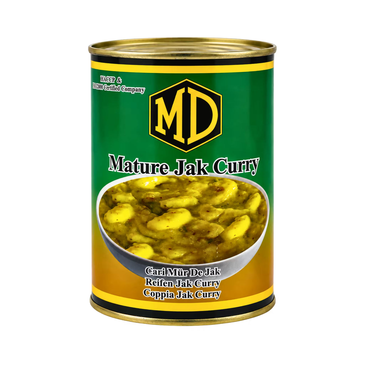 MD Mature Jak Curry (Kiri Kos) 565g can of ready-to-eat Sri Lankan mature jackfruit curry