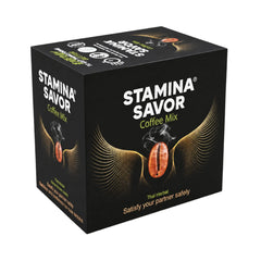 Stamina Savor Thai Herbal Coffee Mix box, front and side panel