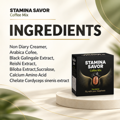 Stamina Savor Coffee Mix ingredient list