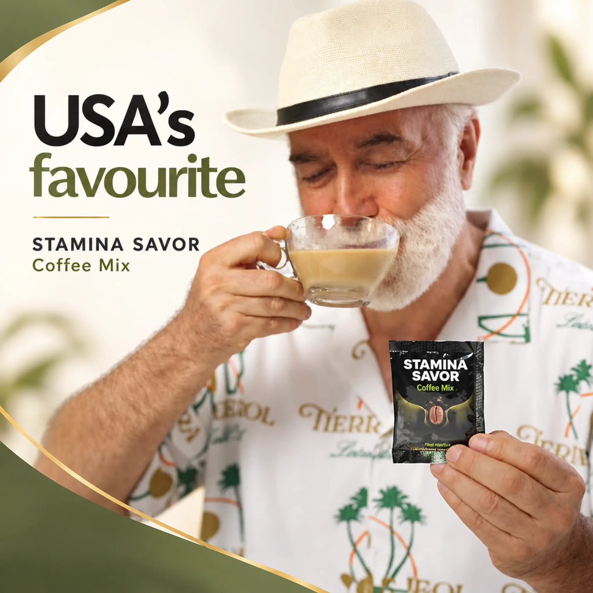 Stamina Savor Thai Herbal Instant Coffee Mix, 150g — STAMINA SAVOR Sri Lankan grocery, front of pack