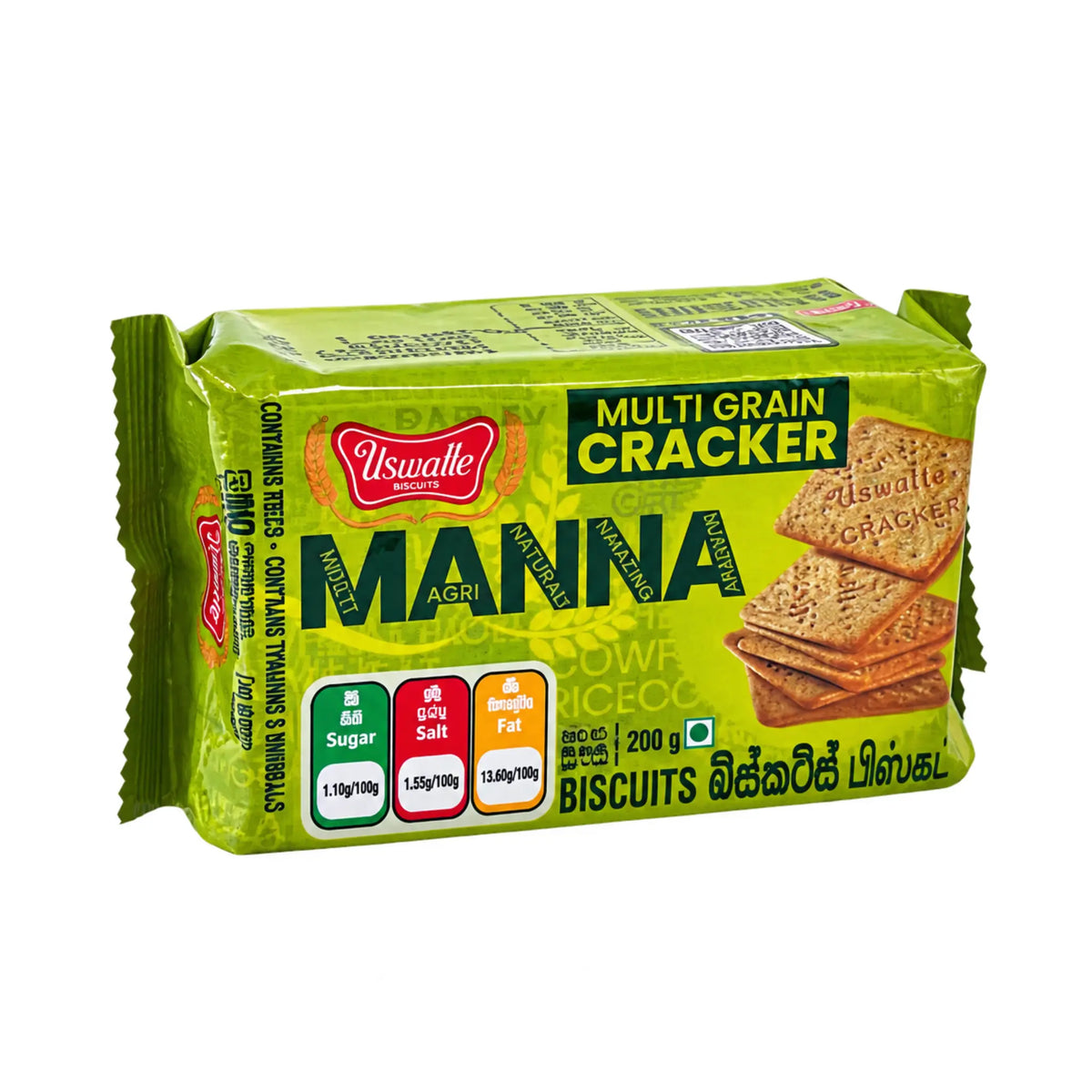 Uswatte Manna Multi Grain Cracker 200g pack
